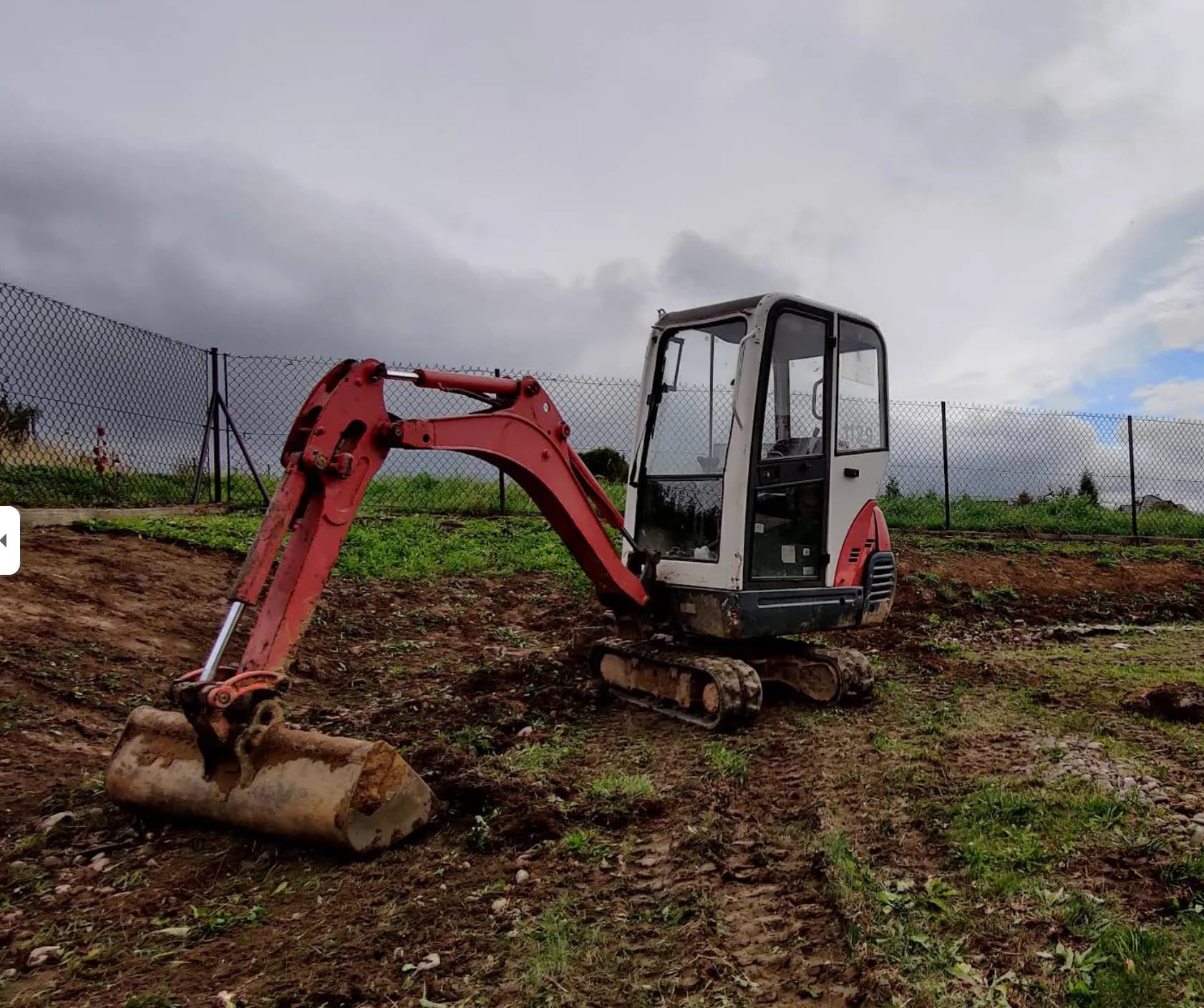 Minikoparka Wynajem minikoparki Kubota 1,7 t